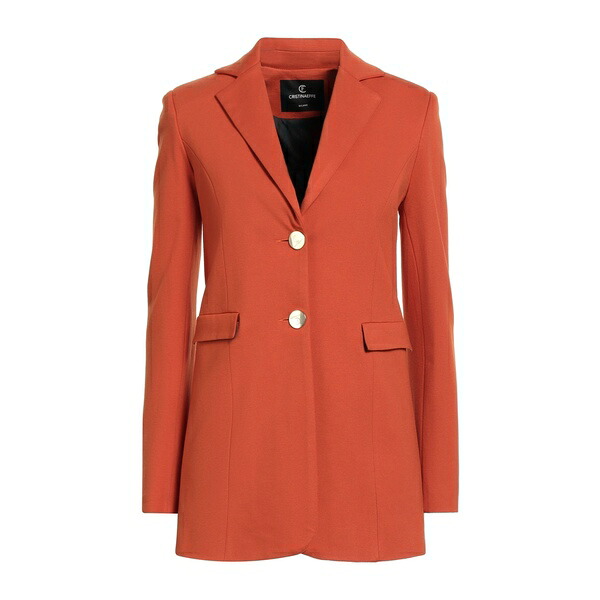 【送料無料】 クリスチーナエフェ レディース ジャケット&ブルゾン アウター Blazers Orange|asty