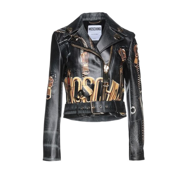 【貨物輸送無料】 モスキーノ レディース 上衣＆上衣 アウター Jackets Black