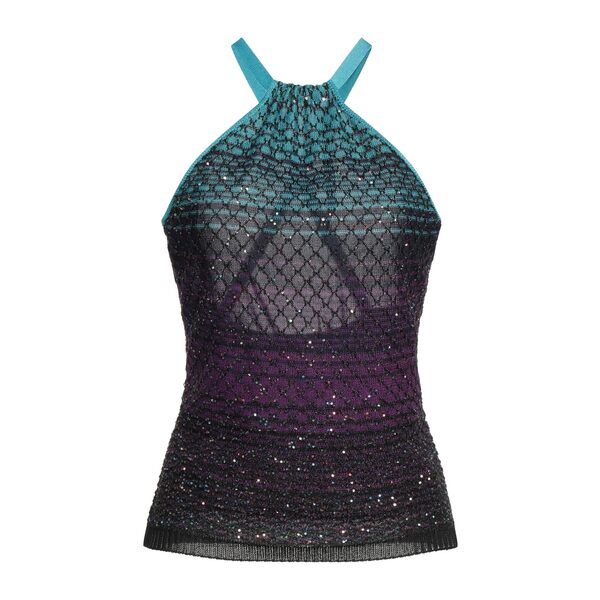 【送料無料】 ミッソーニ レディース Tシャツ トップス Tops Purple|asty