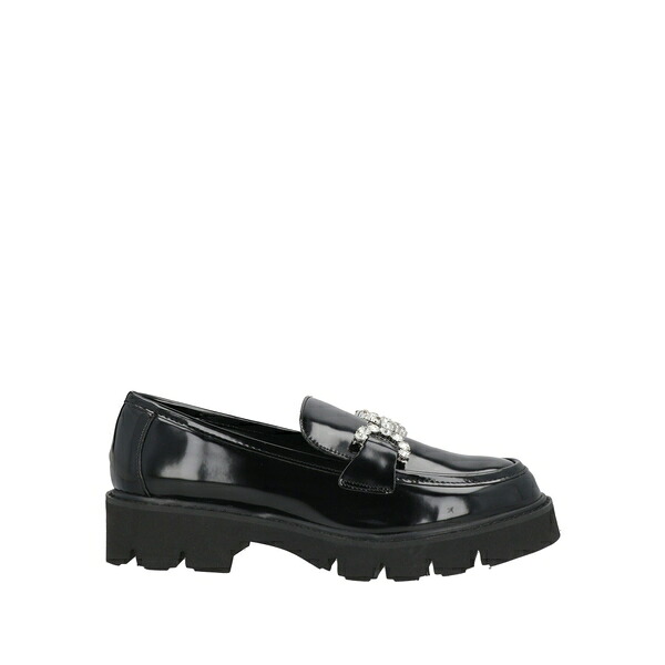 【貨物輸送無料】 フランチェスコ ミラノ レディース スリッポン・ローファー シューズ Loafers Black
