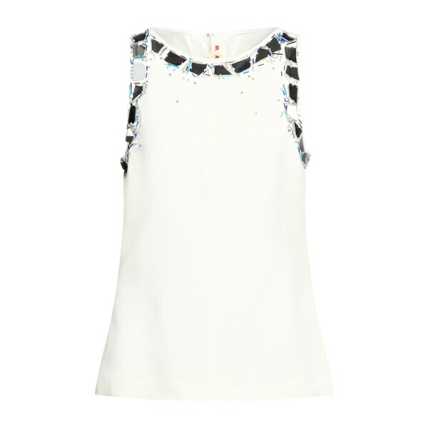 【貨物輸送無料】 マルニ レディース ティーシャツ トップス Tops White