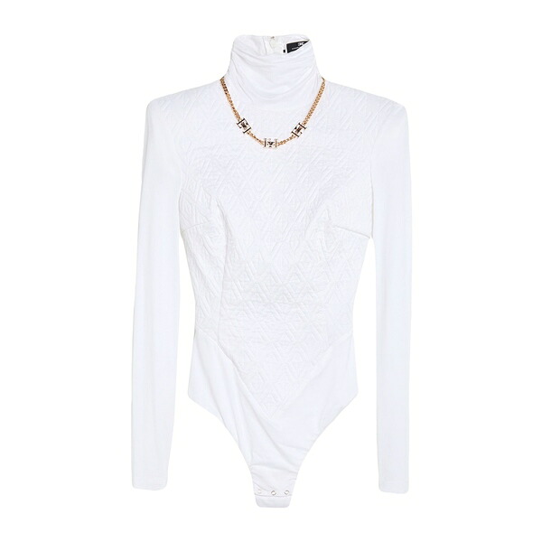 【送料無料】 エリザベスフランキ レディース Tシャツ トップス Bodysuits White｜asty