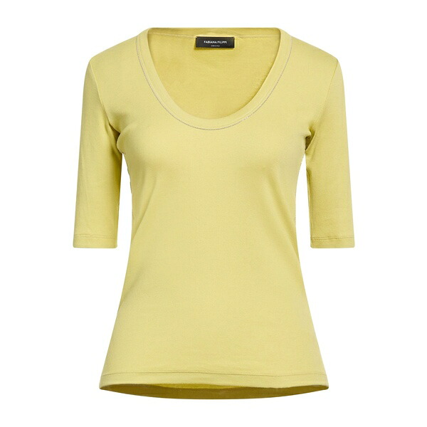 【送料無料】 ファビアナ フィリッピ レディース Tシャツ トップス T-shirts Green|asty