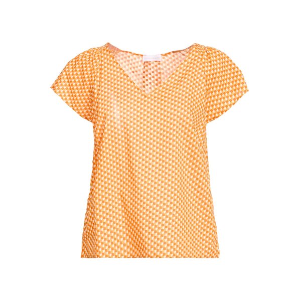 【送料無料】 ダイアナガレッシー レディース Tシャツ トップス Tops Orange｜asty