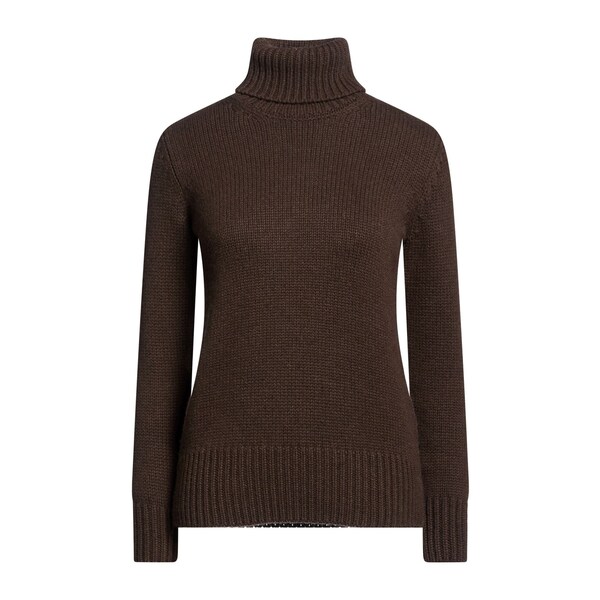 【貨物輸送無料】 ムーレー レディース 編み物\u0026スウェーター アウター Turtlenecks Brown