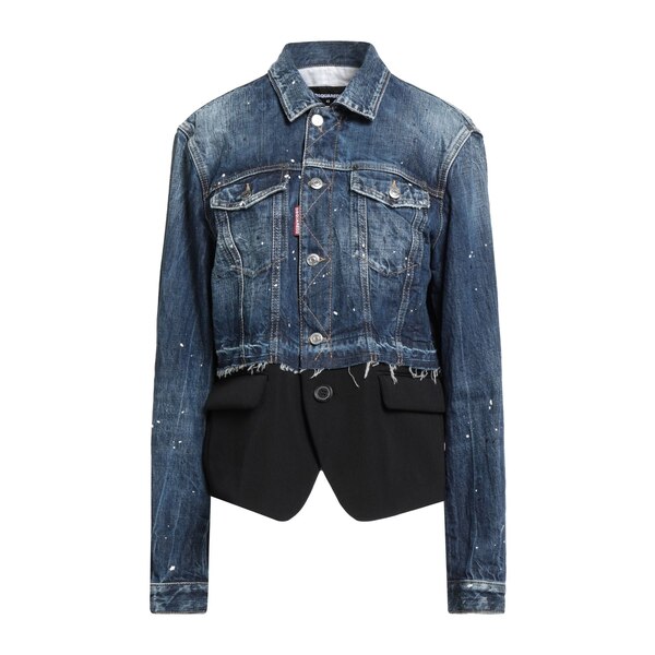 【貨物輸送無料】 ディースクエアード レディース 上衣＆上衣 アウター Denim outerwear Blue