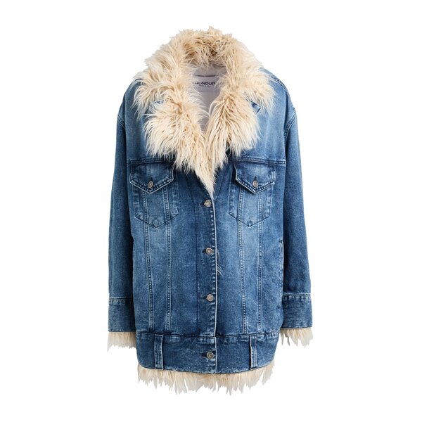 【貨物輸送無料】 ドンダップ レディース 上衣＆上衣 アウター Denim outerwear Blue