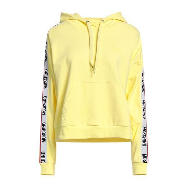 【貨物輸送無料】 モスキーノ レディース パーカー・スウェットシャツ アウター Sweatshirts Yellow
