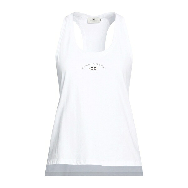 【貨物輸送無料】 エリザベスフランキ レディース ティーシャツ トップス Tank tops White