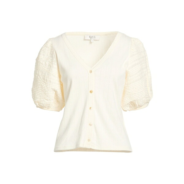 【送料無料】 シー レディース Tシャツ トップス Tops White|asty