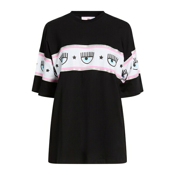 【貨物輸送無料】 シアラフェラーニ レディース ティーシャツ トップス T-shirts Black