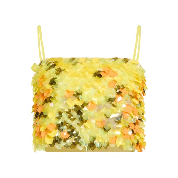 【送料無料】 ピンコ レディース Tシャツ トップス Tops Yellow｜asty