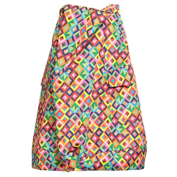 【貨物輸送無料】 コムデ給仕 レディース スコート ボトムス Midi skirts Red