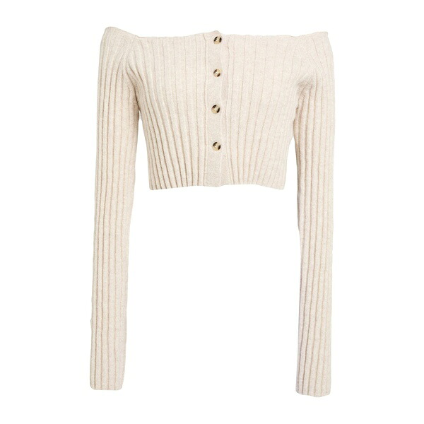 【貨物輸送無料】 ナヌーシュカ レディース ジレー アウター Cardigans White