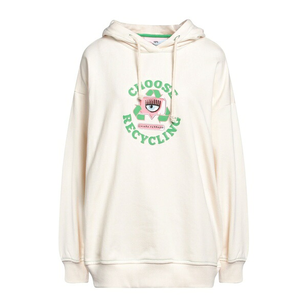 【貨物輸送無料】 シアラフェラーニ レディース パーカー・スウェットシャツ アウター Sweatshirts White