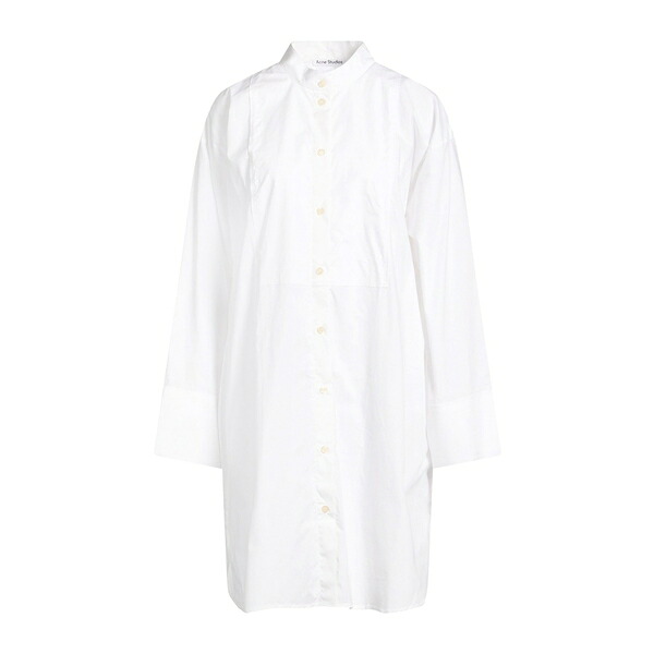 【送料無料】 アクネ ストゥディオズ レディース ワンピース トップス Mini dresses White｜asty