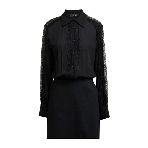 【送料無料】 カオス レディース ワンピース トップス Mini dresses Black|asty