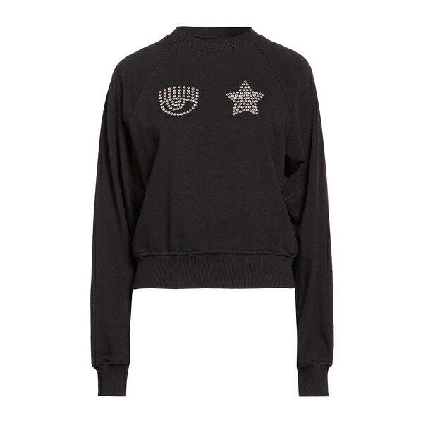 【貨物輸送無料】 シアラフェラーニ レディース パーカー・スウェットシャツ アウター Sweatshirts Black