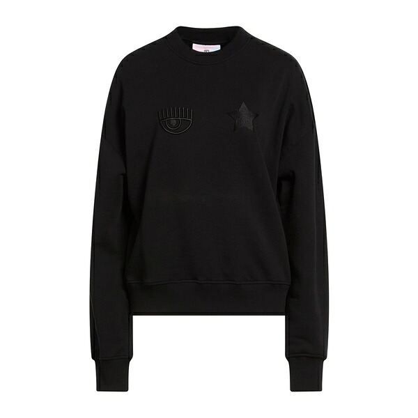 【貨物輸送無料】 シアラフェラーニ レディース パーカー・スウェットシャツ アウター Sweatshirts Black