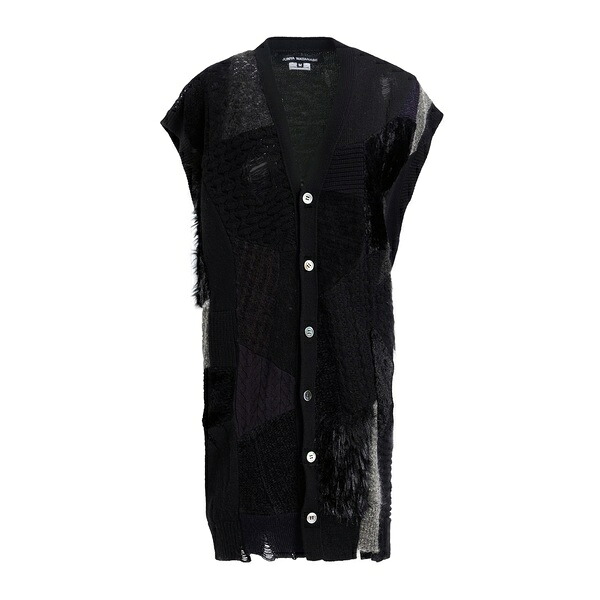 【貨物輸送無料】 コムデ給仕 レディース 編み物\u0026プルオーバー アウター Cardigans Black