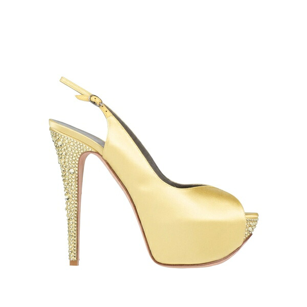 【貨物輸送無料】 ジーナ レディース サンダル シューズ Sandals Yellow