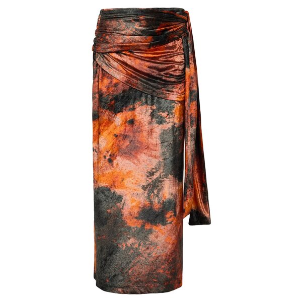 【貨物輸送無料】 アクネ ストゥディオズ レディース スコート ボトムス Maxi skirts Orange