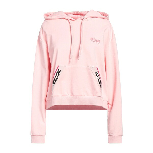 【貨物輸送無料】 モスキーノ レディース パーカー・スウェットシャツ アウター Sweatshirts Pink
