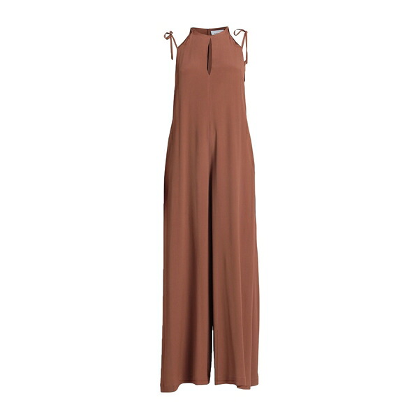 【送料無料】 エリカ・カヴァリーニ レディース ワンピース トップス Jumpsuits Brown|asty