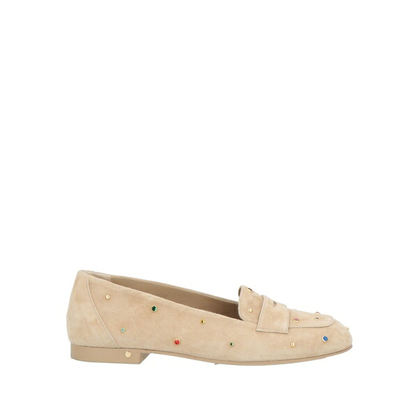 【貨物輸送無料】 ローレンス ディケイド レディース スリッポン・ローファー シューズ Loafers Beige