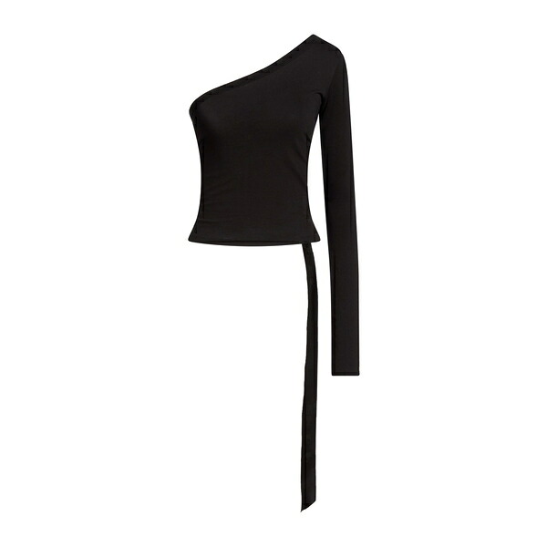【送料無料】 リックオウエンス レディース Tシャツ トップス Tops Black｜asty