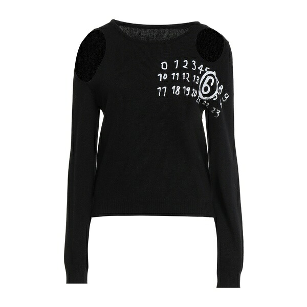 【貨物輸送無料】 マルタンマルジェラ レディース 編み物\u0026プルオーバー アウター Sweaters Black