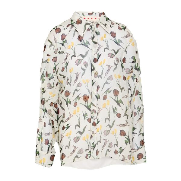 【貨物輸送無料】 マルニ レディース プルオーバー トップス Shirts White