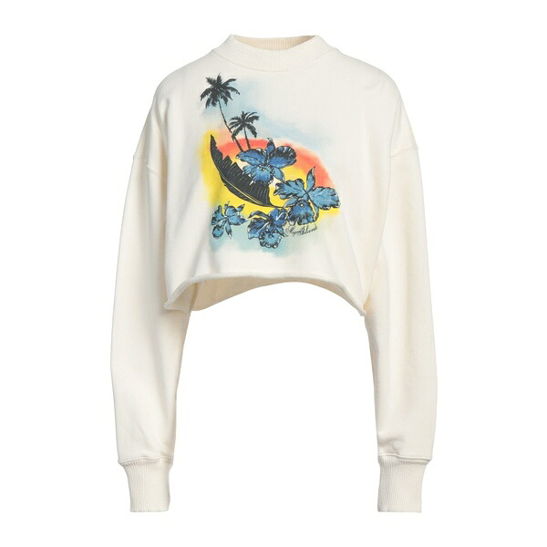 【貨物輸送無料】 エムエスジイエム レディース パーカー・スウェットシャツ アウター Sweatshirts White
