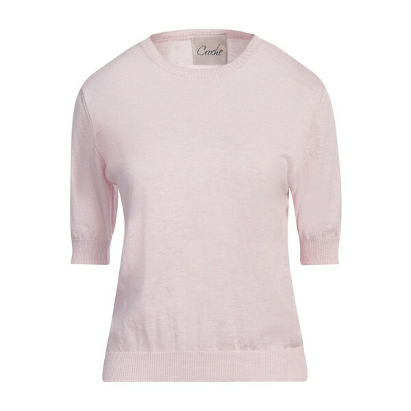【貨物輸送無料】 クロッチ レディース 編み物\u0026プルオーバー アウター Sweaters Pink