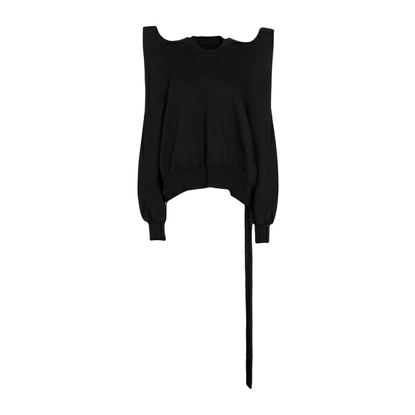 【貨物輸送無料】 リックオウエンス レディース パーカー・スウェットシャツ アウター Sweatshirts Black