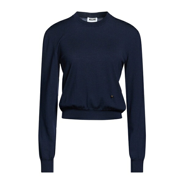 【貨物輸送無料】 モスキーノ レディース 編み物\u0026ティーシャツ アウター Sweaters Blue