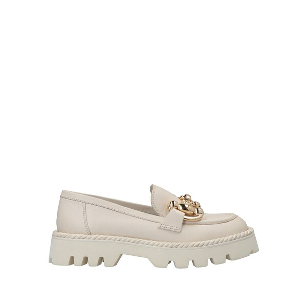 【貨物輸送無料】 青色ノ プレミ レディース スリッポン・ローファー シューズ Loafers White
