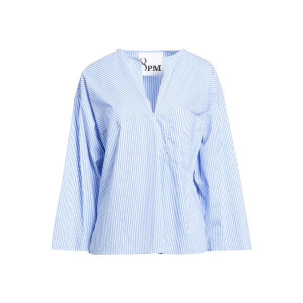 【貨物輸送無料】 エイト・ピーエム レディース ティーシャツ トップス Tops Azure
