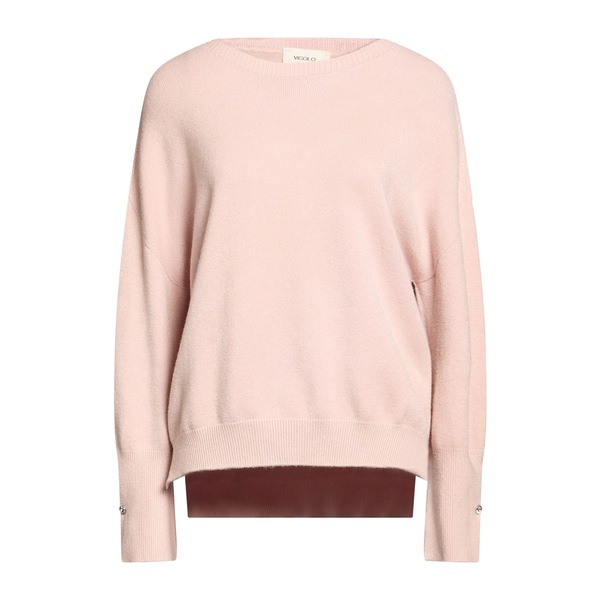 【貨物輸送無料】 ヴィコロ レディース 編み物\u0026プルオーバー アウター Sweaters Pink