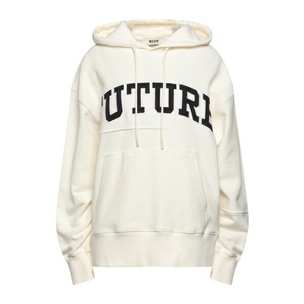 【貨物輸送無料】 エムエスジイエム レディース パーカー・スウェットシャツ アウター Sweatshirts White