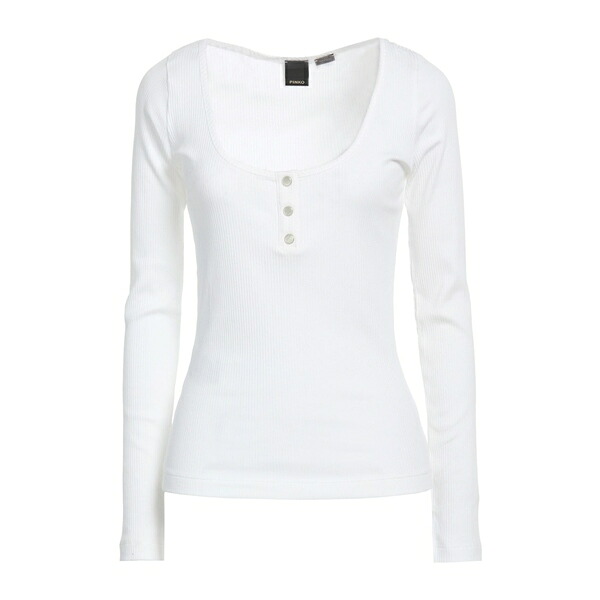 【貨物輸送無料】 ピンコ レディース プルオーバー トップス T-shirts White
