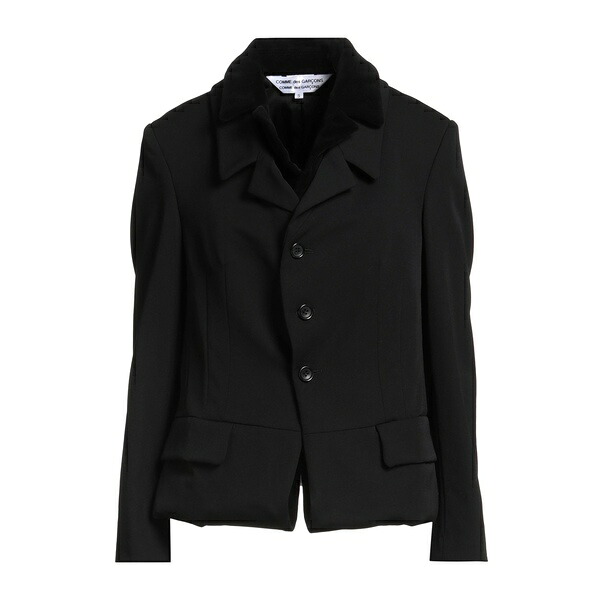 【貨物輸送無料】 コムデ給仕 レディース 上衣＆上衣 アウター Blazers Black