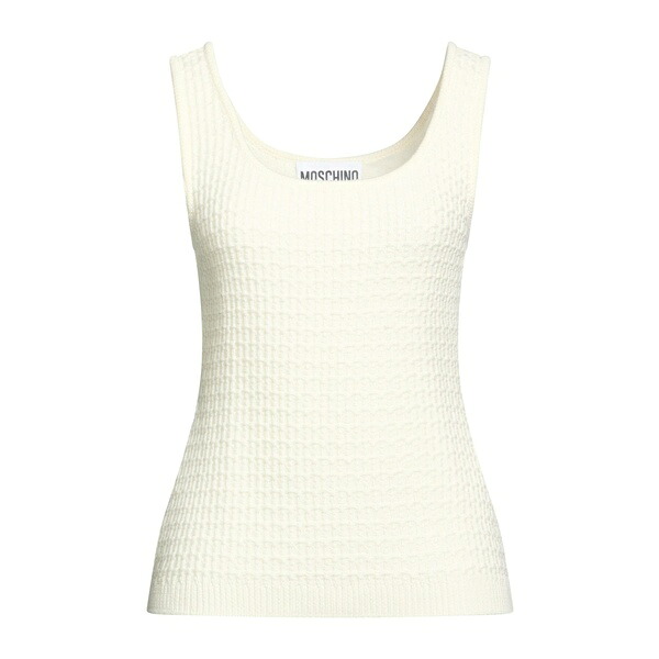 【送料無料】 モスキーノ レディース Tシャツ トップス Tops White|asty