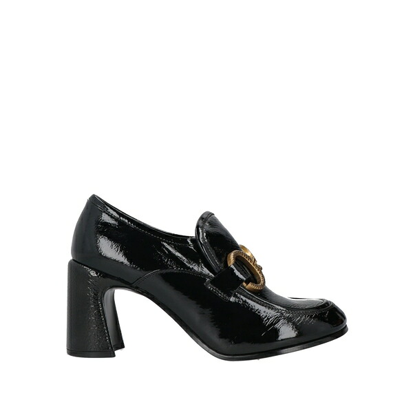 【貨物輸送無料】 ジャ航空マイル レディース スリッポン・ローファー シューズ Loafers Black