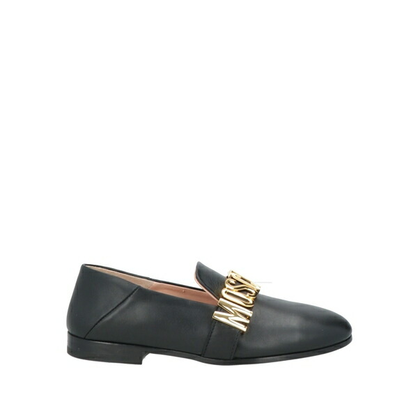 【貨物輸送無料】 モスキーノ レディース スリッポン・ローファー シューズ Loafers Black