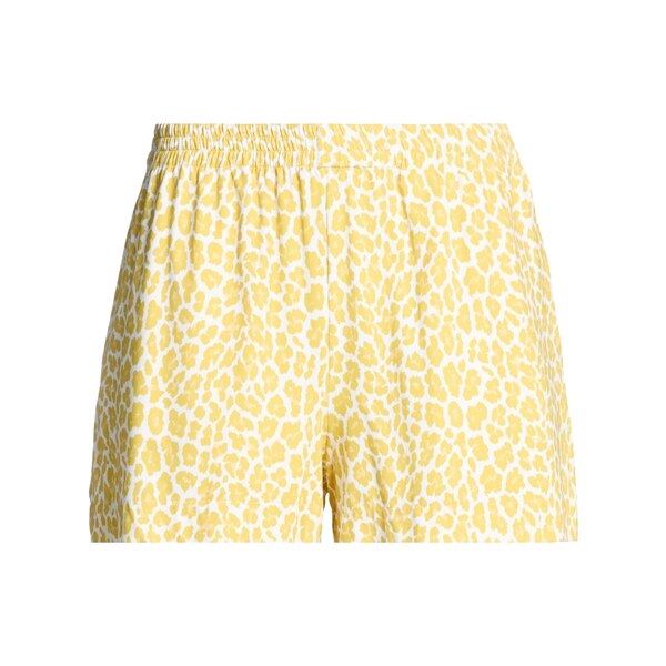 【貨物輸送無料】 フィジコ レディース 心地好いズボン下 ボトムス Shorts \u0026 Bermuda Shorts Yellow ボトムス-パンツ
