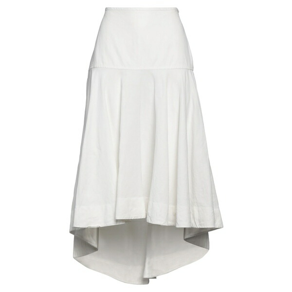 【貨物輸送無料】 ジル・サンダー レディース スコート ボトムス Midi skirts White