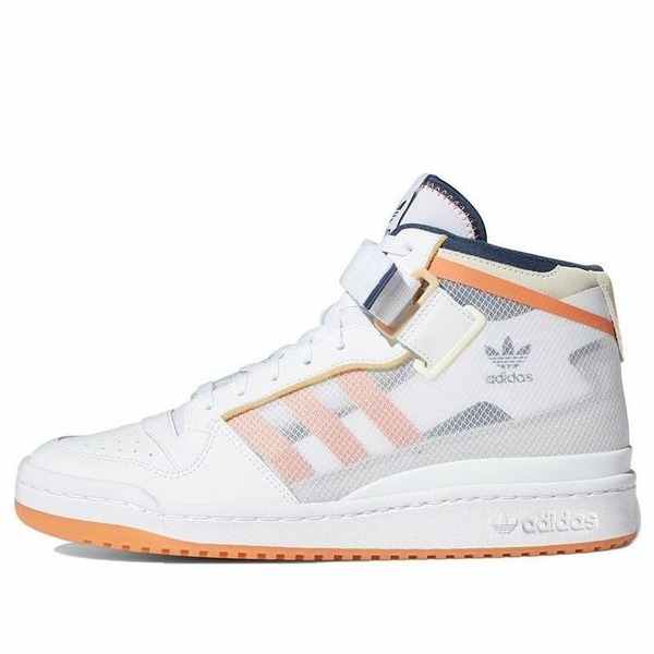 adidas アディダス メンズ スニーカー  【adidas Forum Mid TT \u0027White Acid Orange\u0027 FY4707】  大きさ US_5.5(23.5珊)
