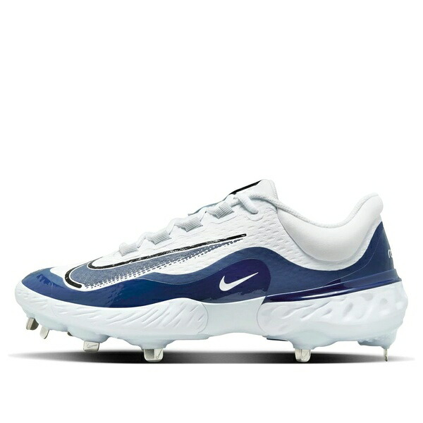 Nike ナイキ メンズ スニーカー  【Nike Cleats Alpha Huarache Elite 4 Low \u0027White Blue\u0027 FD2745-103】  大きさ US_12.5(30.5糎)