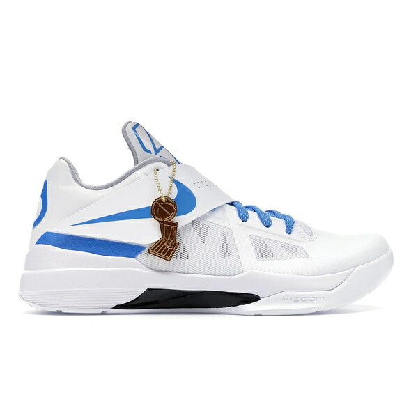 Nike ナイキ メンズ スニーカー  【Nike KD 4 Think 16 Thunderstruck】  大きさ US_7(25.0珊) White/Photo Blue-Wolf Grey-Black
